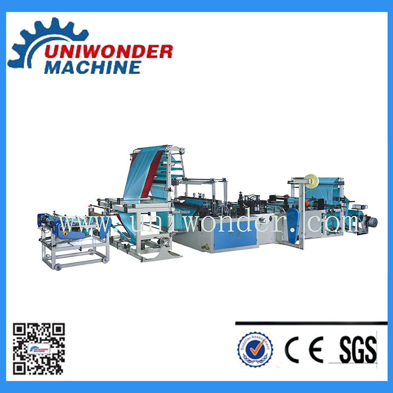 Fully Automatic Ribbon-through Garbage Bag Making Machine